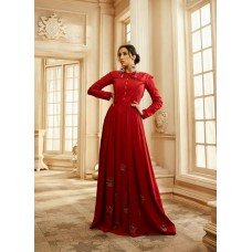 Red Party Wear Kaftan Fancy Designer Gown
